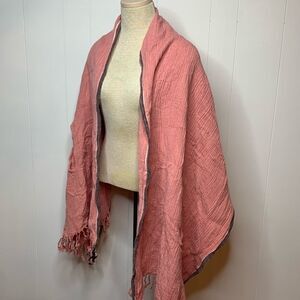 Madewell Scarf Blanket Oversized Fringe Cape Wrap